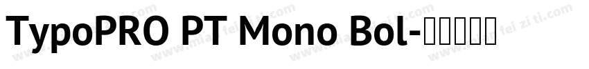 TypoPRO PT Mono Bol字体转换